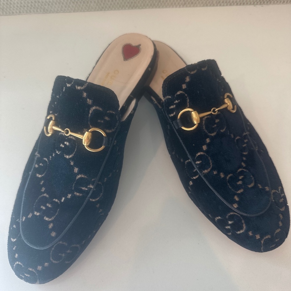 Women’s Gucci Mule Slide- Navy - Size 39